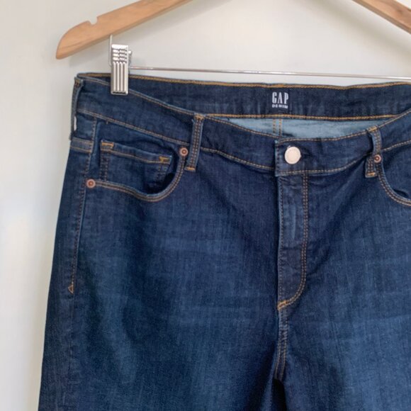 GAP Mid Rise True Skinny Jeans in Sculpt With Washwell 33 / 16 - Picture 6 of 9